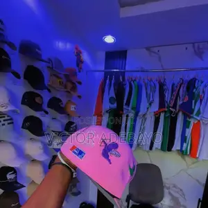 Pink Snap Back Face Cap