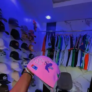 Pink Snap Back Face Cap