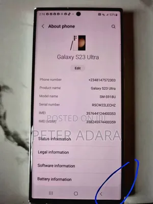 Samsung Galaxy S23 Ultra 256 GB White