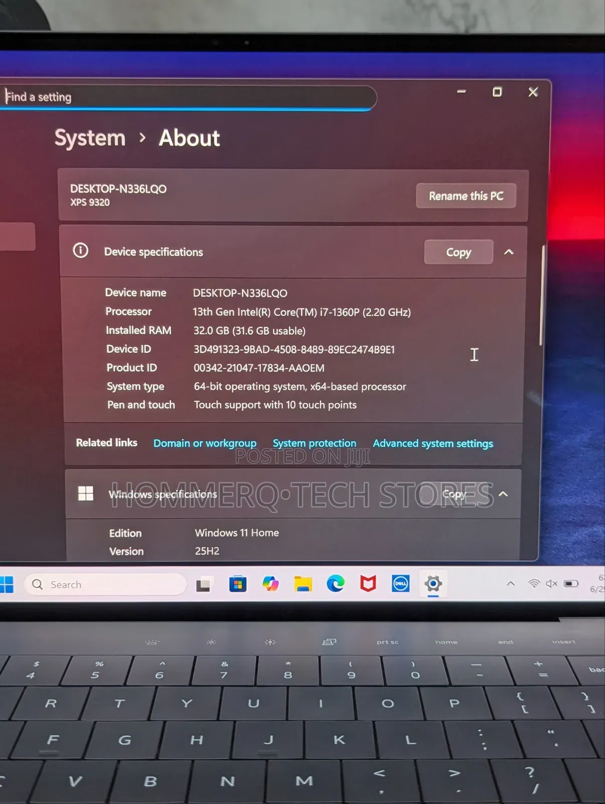 Laptop Dell XPS 13 32GB Intel Core i7 SSD 1T