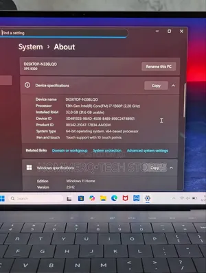 Laptop Dell XPS 13 32GB Intel Core i7 SSD 1T