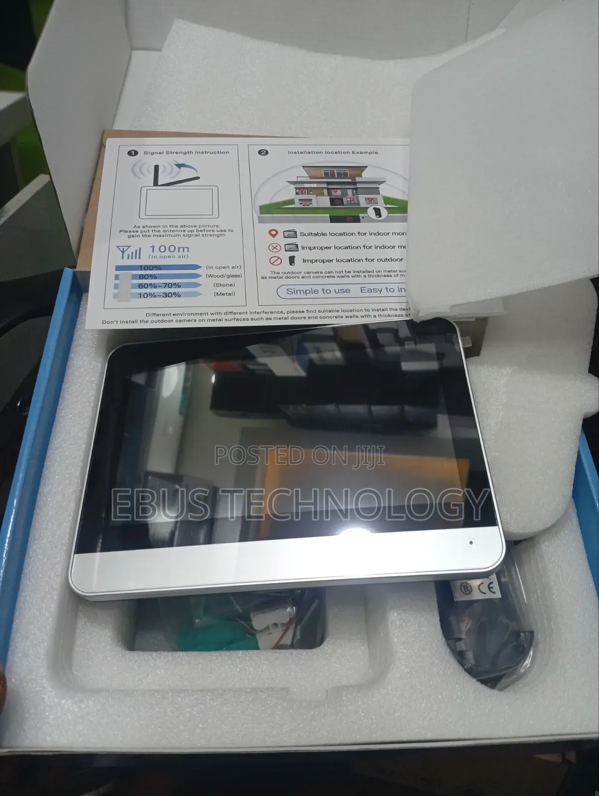 Wireless Intelligent Doorbell Touch Screen