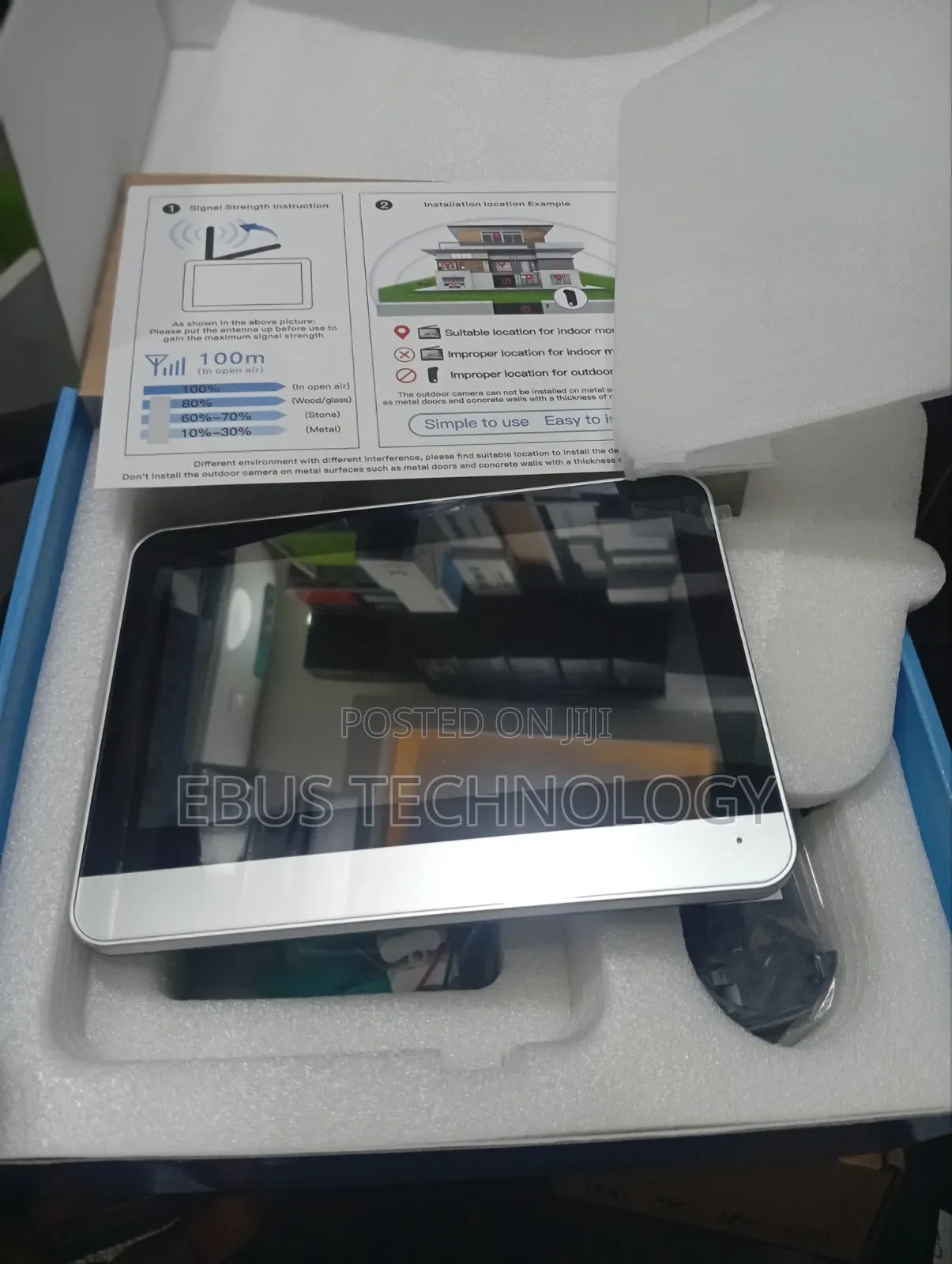 Wireless Intelligent Doorbell Touch Screen