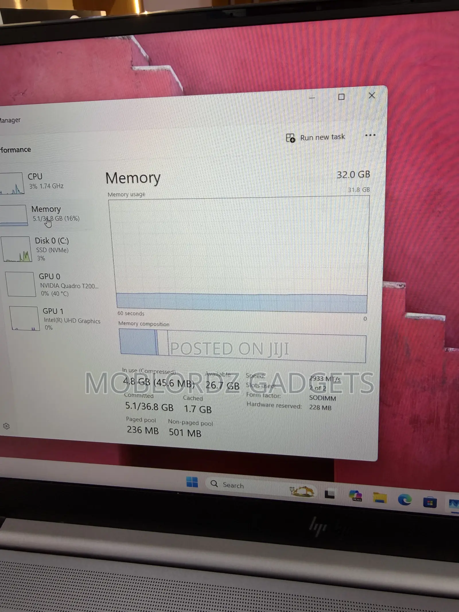 Laptop HP Zbook Studio G7 32GB Intel Core i7 SSD 512GB