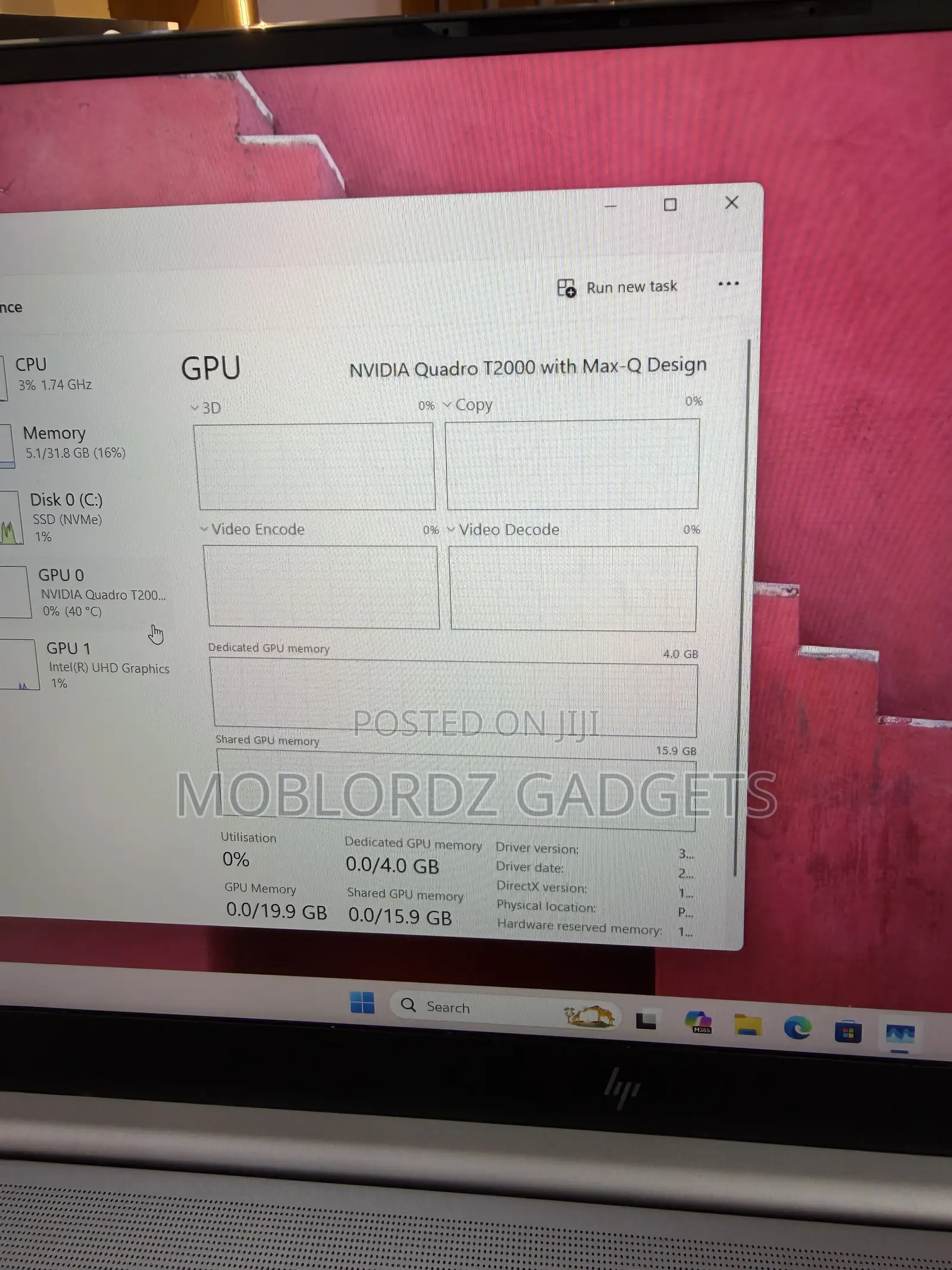 Laptop HP Zbook Studio G7 32GB Intel Core i7 SSD 512GB