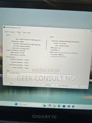 Laptop Gigabyte G6 32GB Intel Core i7 SSD 1T