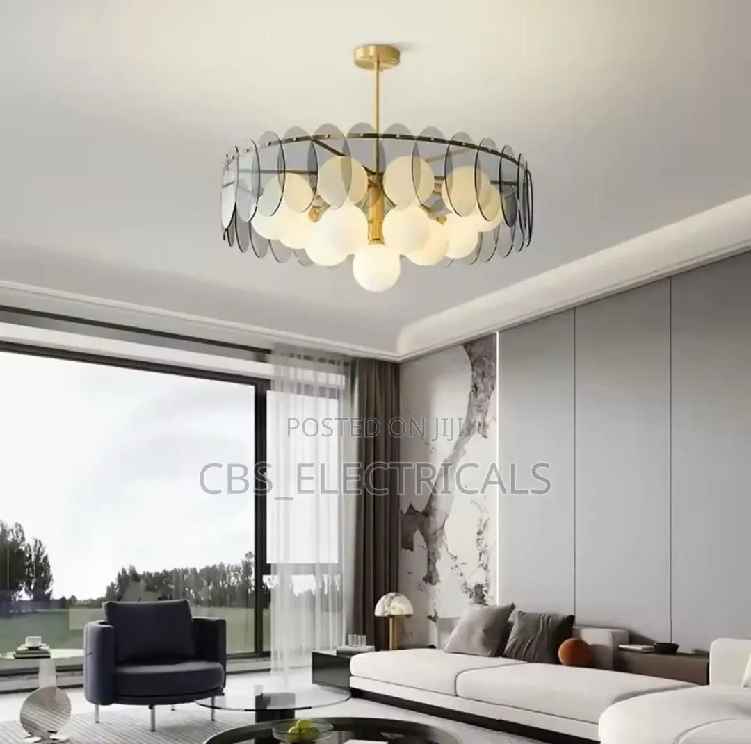 Modern Glass Globe Chandelier