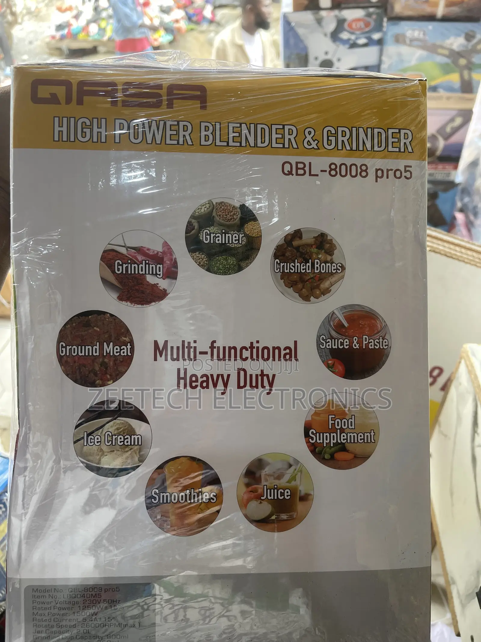 Qasa Pro5 High Power Blender and Grinder