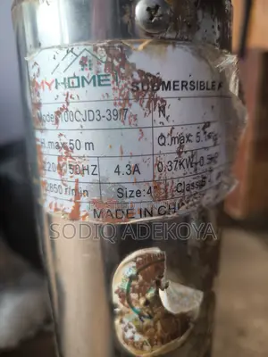 Myhome 0.5hp Submersible Water Pump – Neatly Used