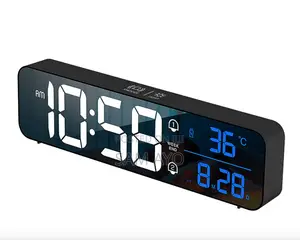 Rechargeable Digital Clock - 26.5cm X 7cm X 3.5cm