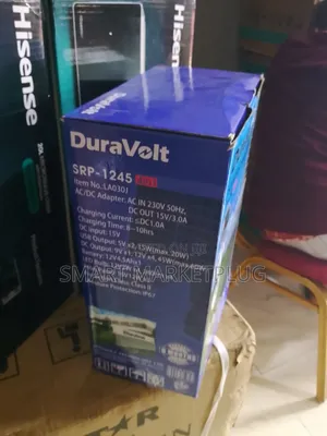 New in SRF-1245 Duravolt Rechargeable 4 in 1 Solar Pack With Battery