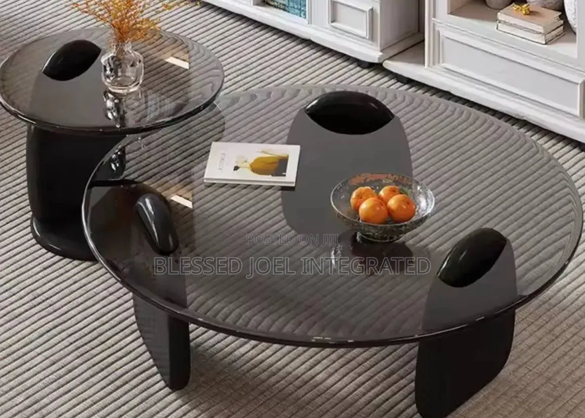Glass Centre Table With Stool