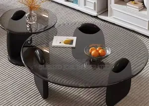 Glass Centre Table With Stool