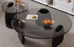 Glass Centre Table With Stool