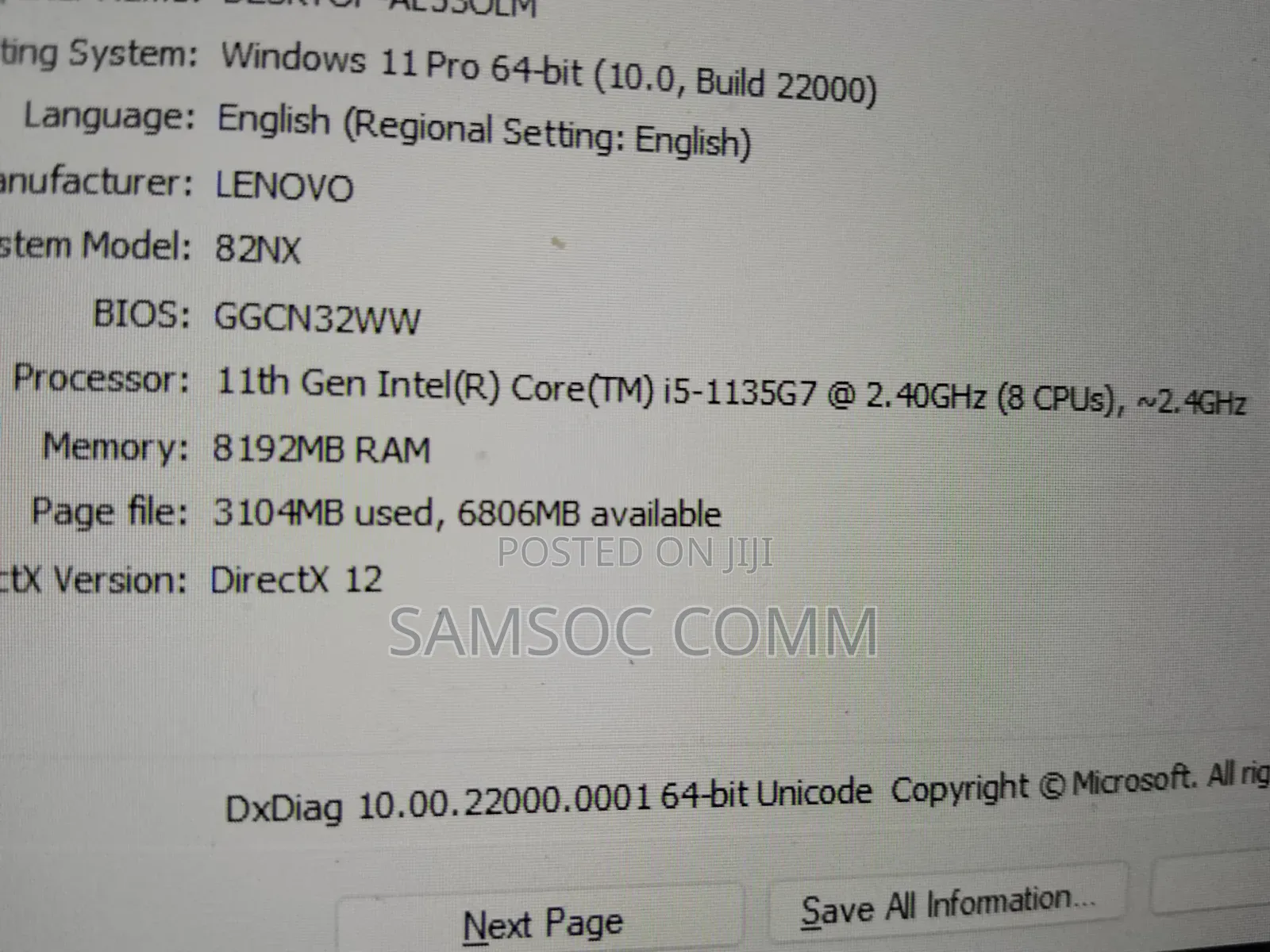 Laptop Lenovo V15 G4 8GB Intel Core i5 SSD 256GB