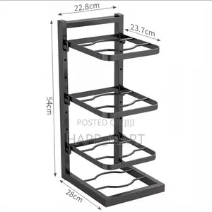 4-Tier Kitchen Pot Pan Storage Rack