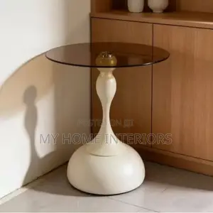 Stylish Modern Glass Top Side Table