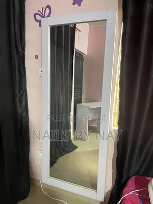 Full-Length Standing Mirror (29 × 72 Inches) – White Frame
