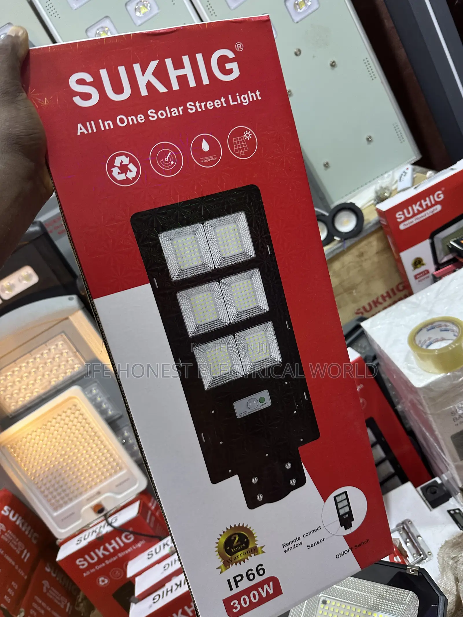 300w Red Solar Lights