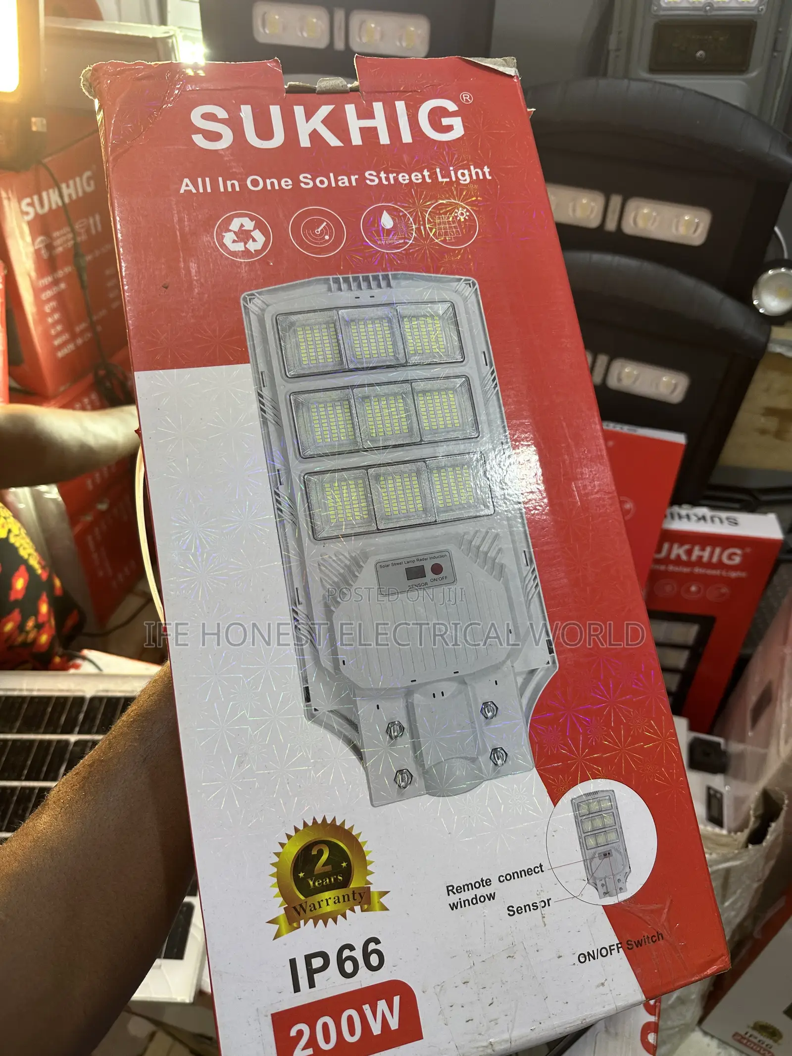 200w Red Light Solar
