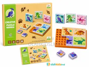 Creative Puzzle Dinosaur Series – 33-Piece Building Matching Block