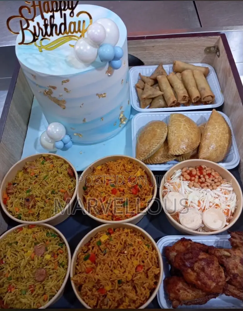 Cake Birthday Surprise Event Decorations Parfait Snacks