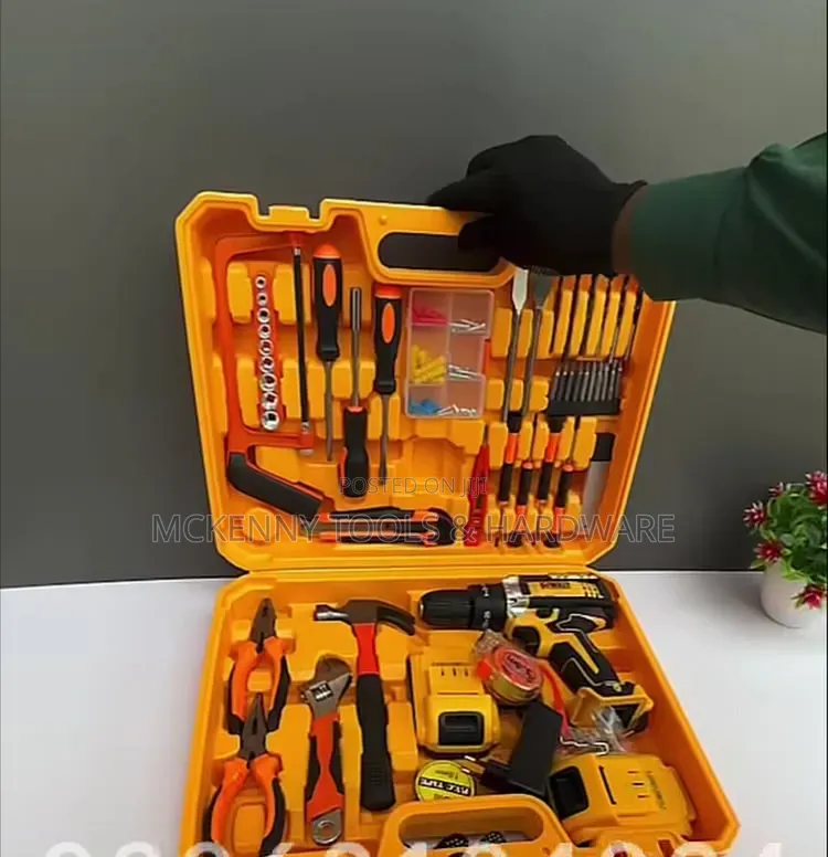 Complete Household Professional Tool Kit Box Set /48v Drill Machine