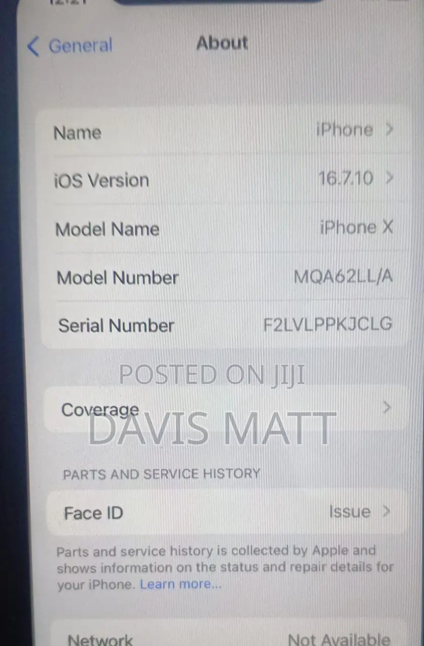 Apple iPhone X 64 GB White