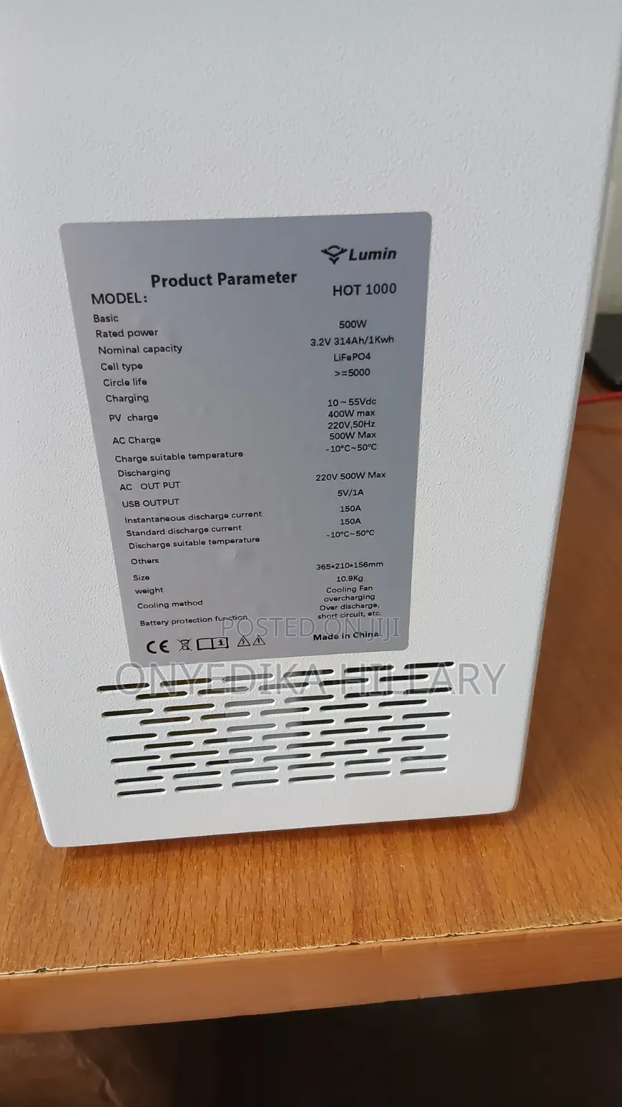 1kwhs 500w Lumin Solar Generator