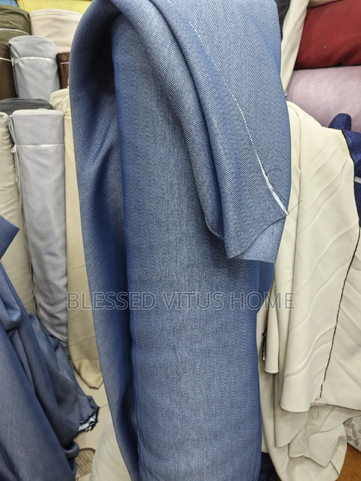 Premium Textured Striped Curtain Fabric