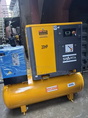 Sparta 20hp Screw Compressor With 600liters Tank 2.2 Kw Dryer
