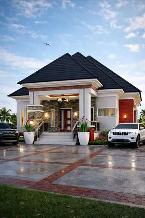 Modern 4 Bedroom Bungalow Design