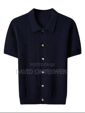 Men’S Knitted T-Shirt Short Sleeve