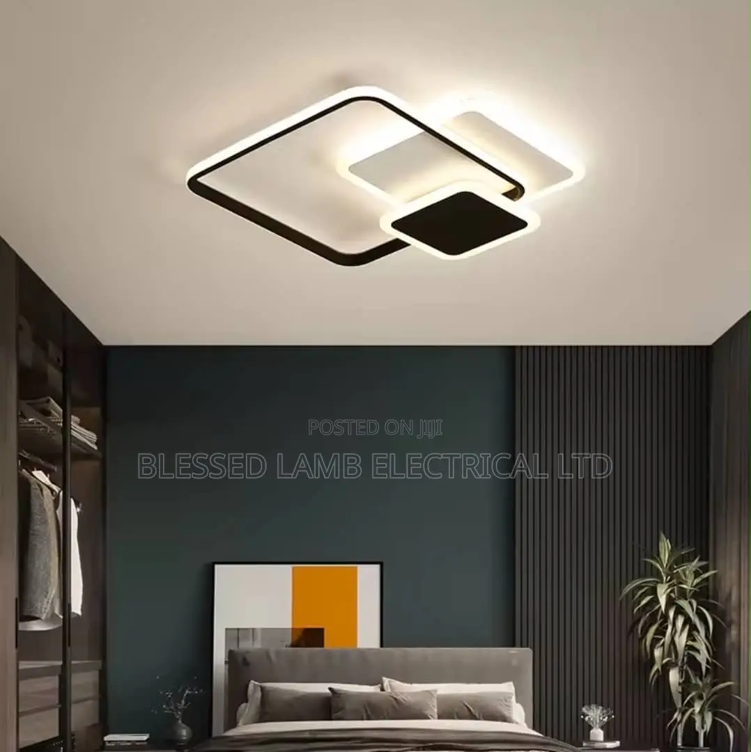 Modern Led Ceiling Light – Luxury Square Flush Mount