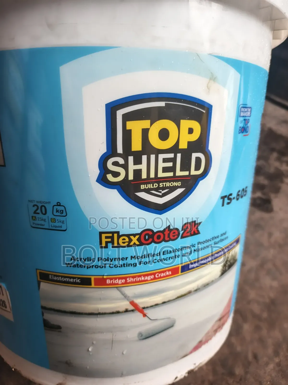 Topsheild 605 Flexcote Acrylic Waterproof Coat