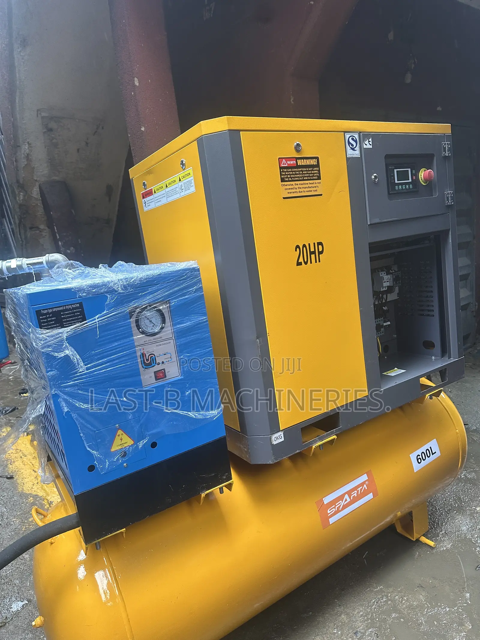 All in One Sparta Screw Compressor Machine