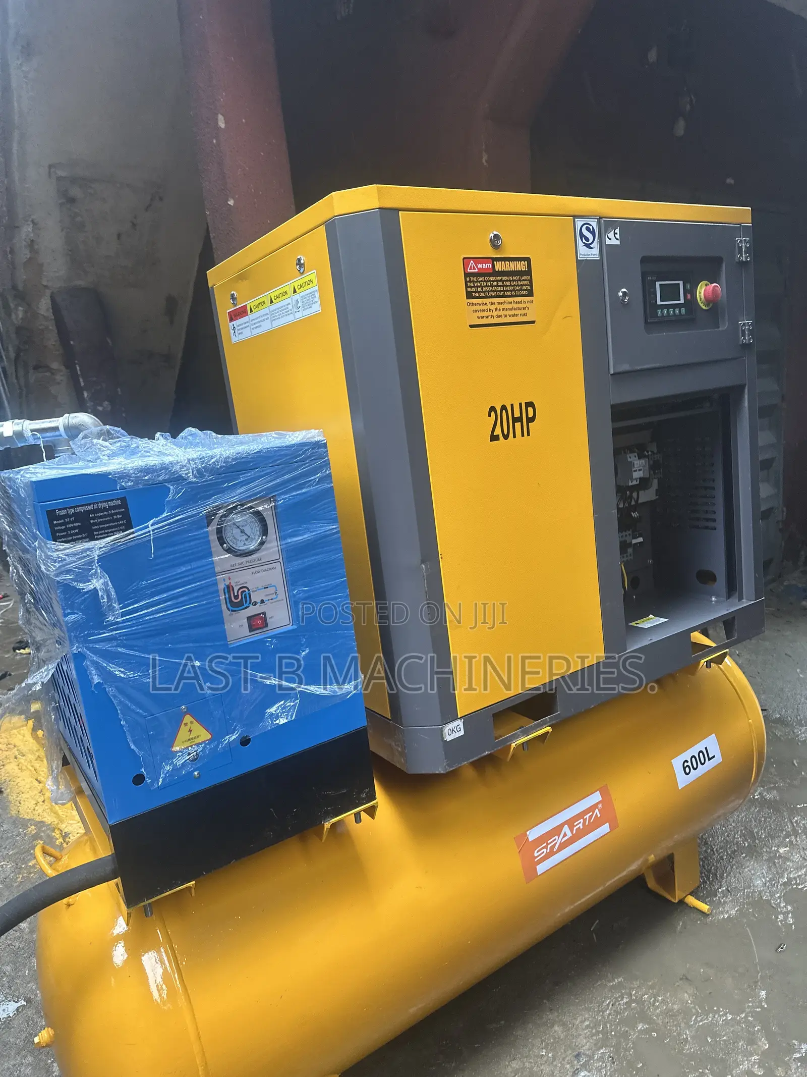 All in One Sparta Screw Compressor Machine