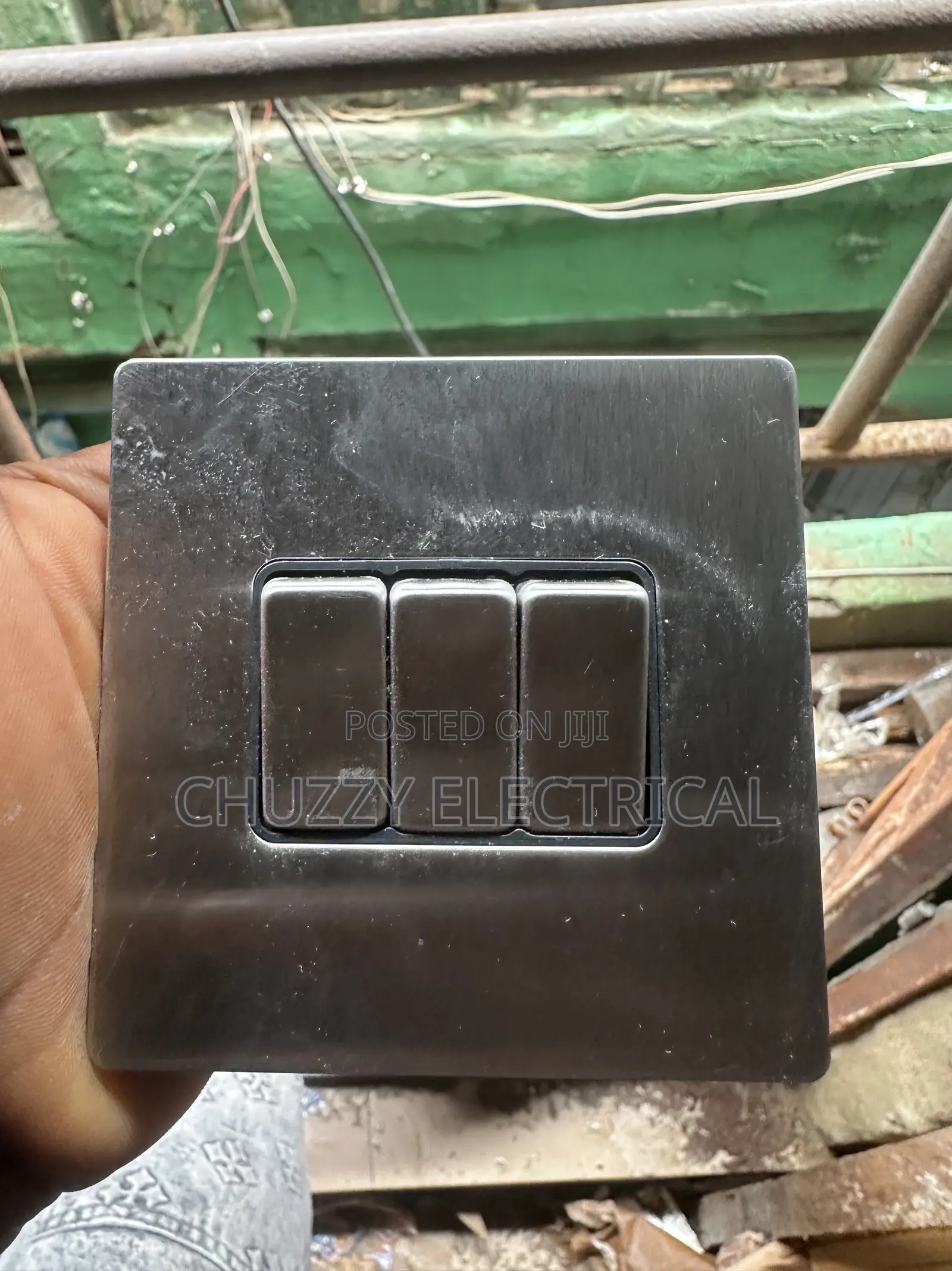 Stainless Steel 3-Gang 2-Way Switch