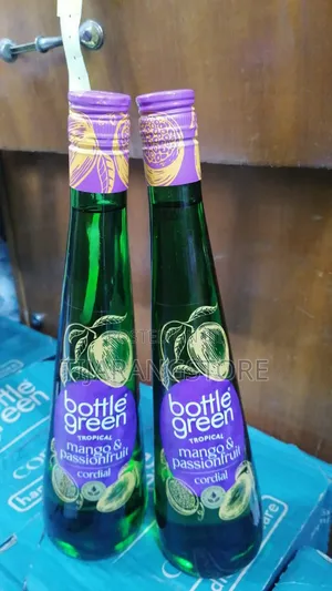 Bottle Green Tropical (Mango and Passion Fruit) Cordial X 6 Bottles