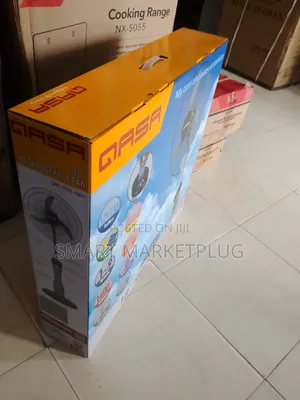 Brand New QRF-7918 Qasa 18" Rechargeable Standing Fan -Gray
