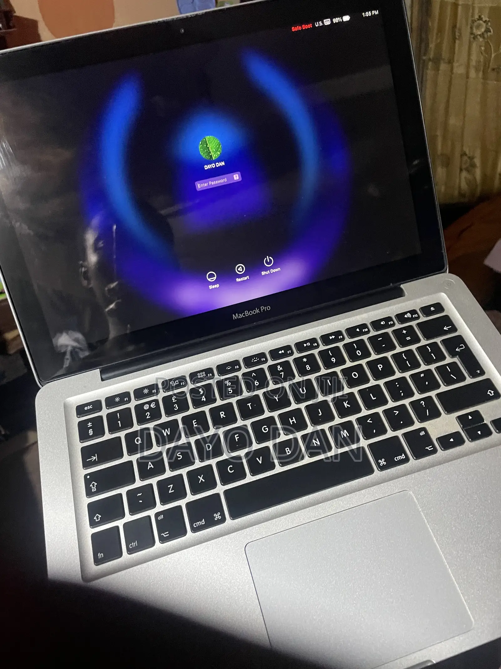 Laptop Apple MacBook Pro 2011 8GB Intel Core i5 HDD 500GB