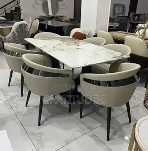 Luxury Marble Top Dining Table 6seaters