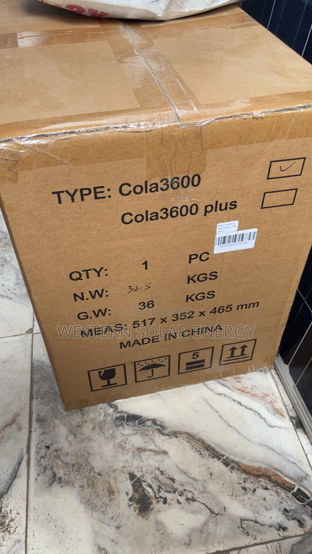 Cola 3600 Solar Generator