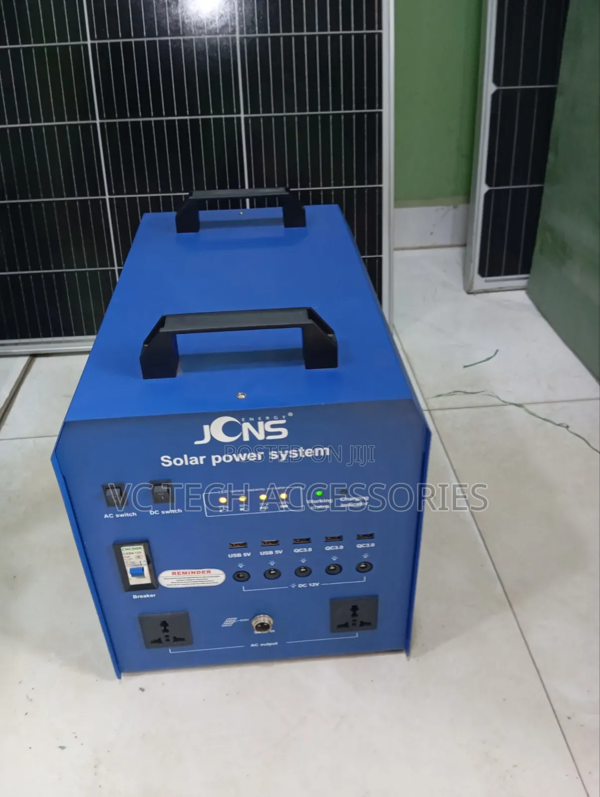 JCNS 1800w Solar Generator With Panel