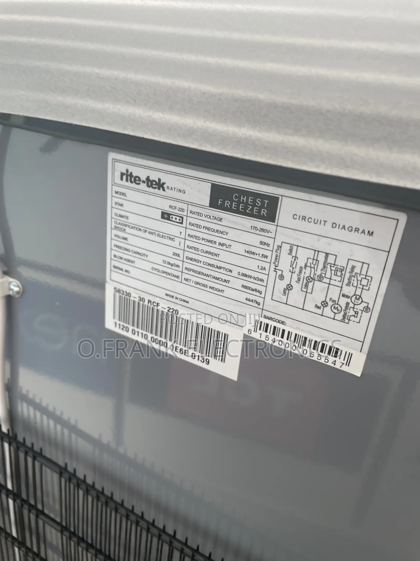Rite-Tek 3ft Chest Freezer