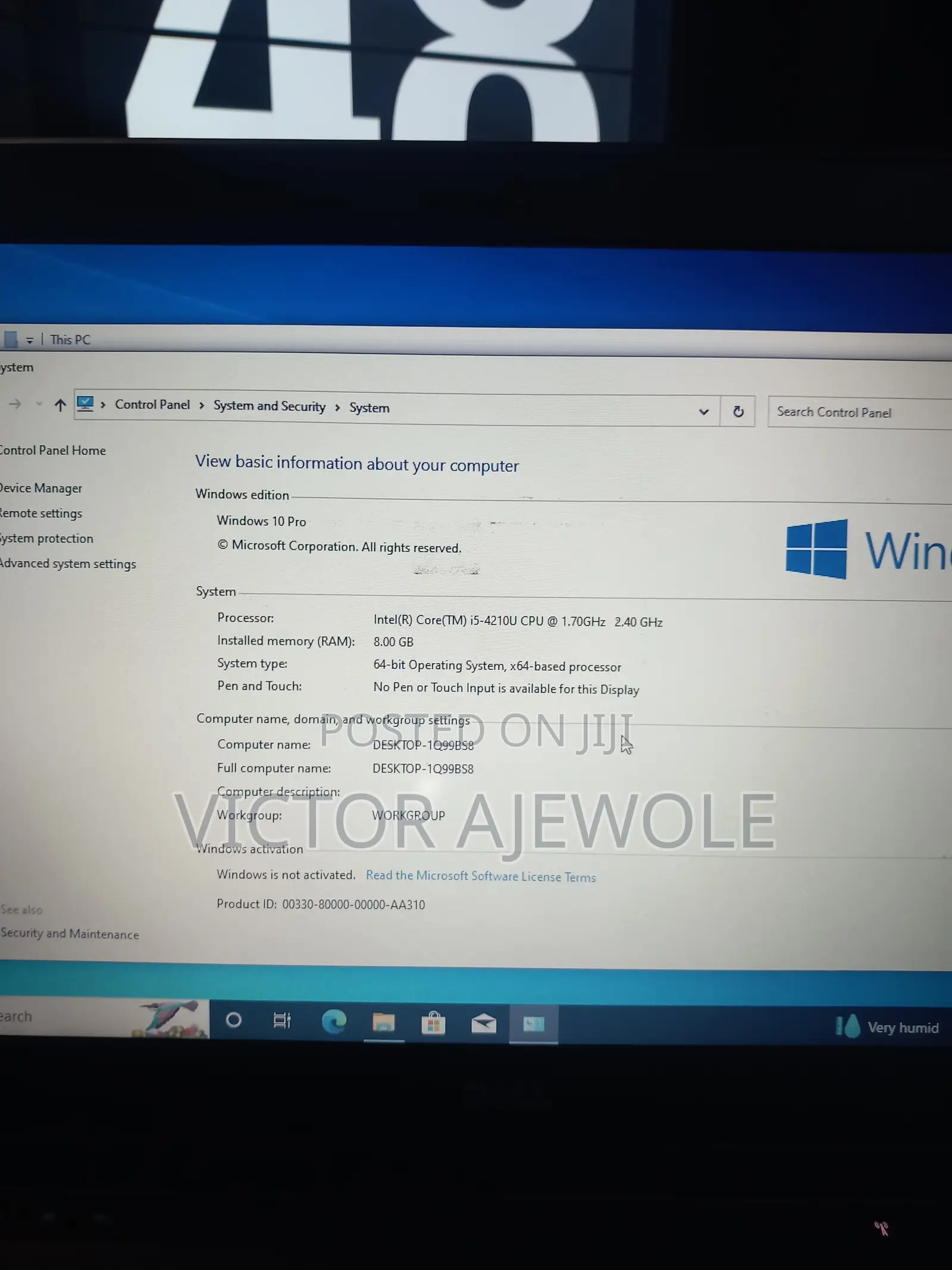 Laptop Dell Latitude 7440 8GB Intel Core i5 SSD 128GB