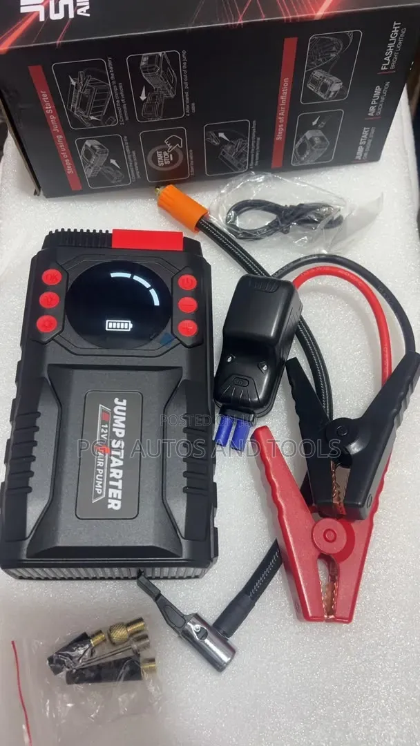 Jump Starter and Air Compressor Kit