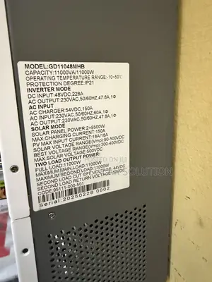 11kva 48 Non Hybrid Inverter and One