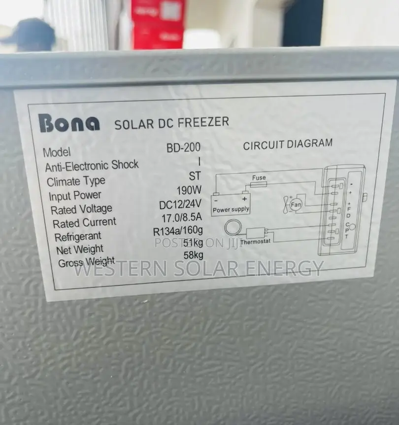 Bona 7 Steps Solar Freezer