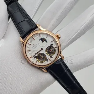 Quality Patek Philippe Watch Double Tourbillon a Moon Phase Display